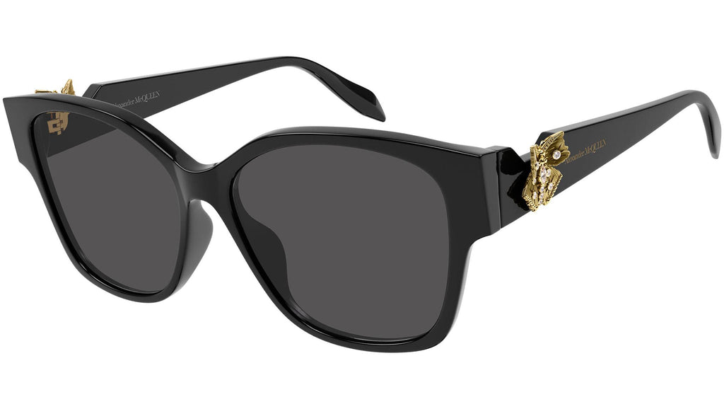 Occhiali da sole ALEXANDER MCQUEEN AM0370S Shiny black