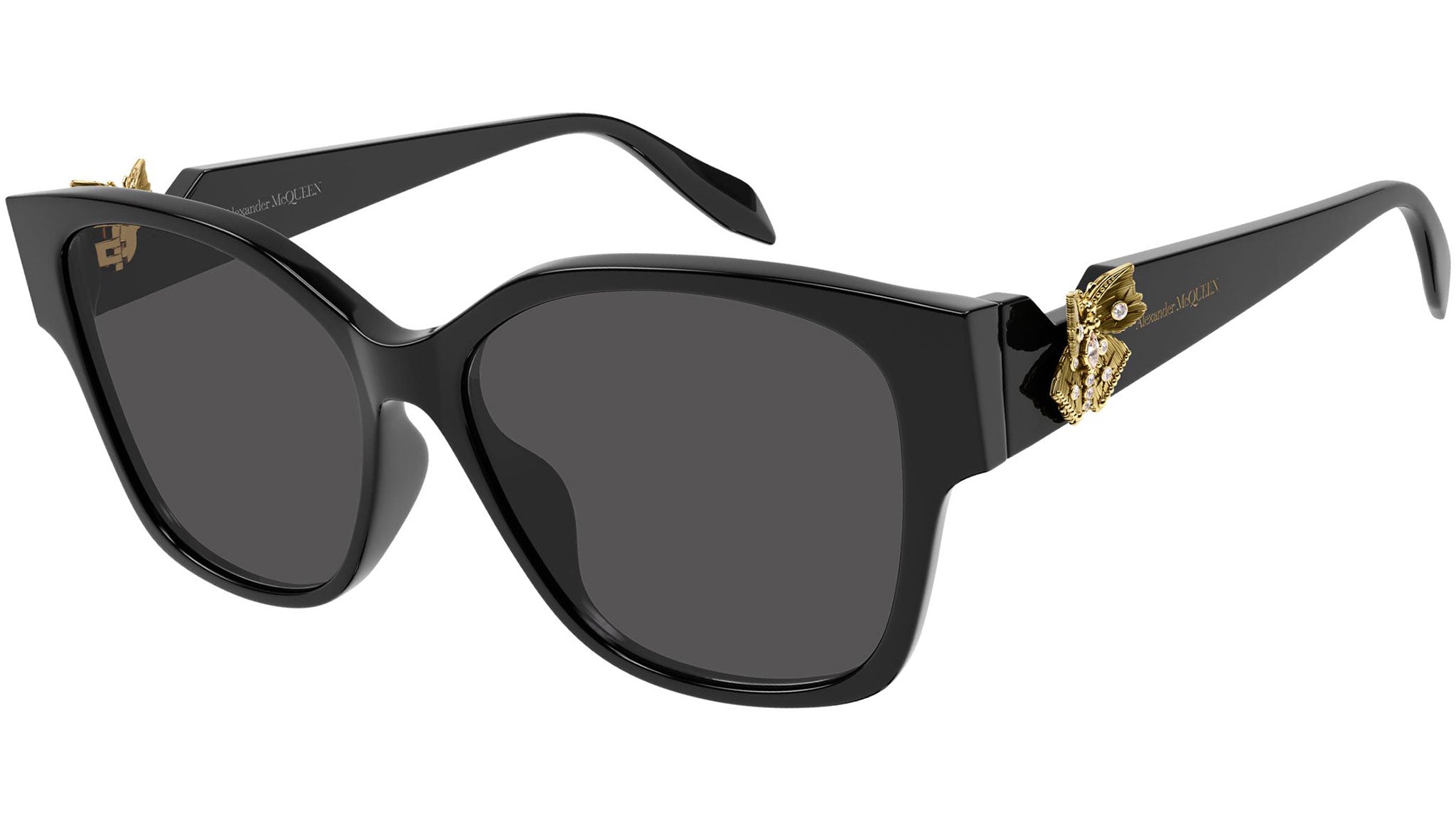 Occhiali da sole ALEXANDER MCQUEEN AM0370S Shiny black