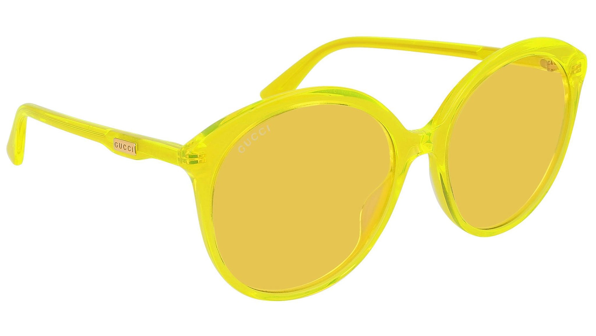 Occhiali da sole GUCCI GG0257S Shiny transparent yellow fluo