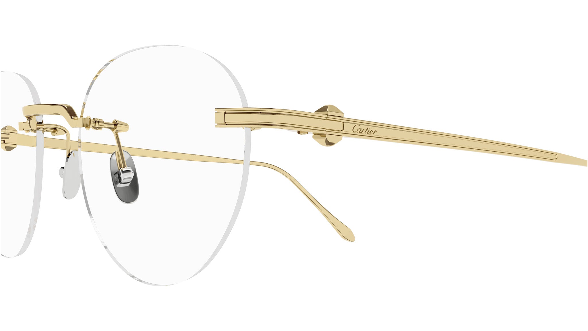 Occhiali da vista CARTIER CT0342O Smooth golden finish