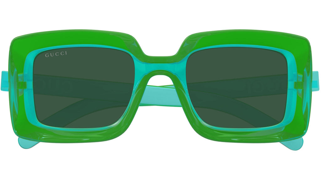 Occhiali da sole GUCCI GG1718S Shiny transparent green - lime yellow