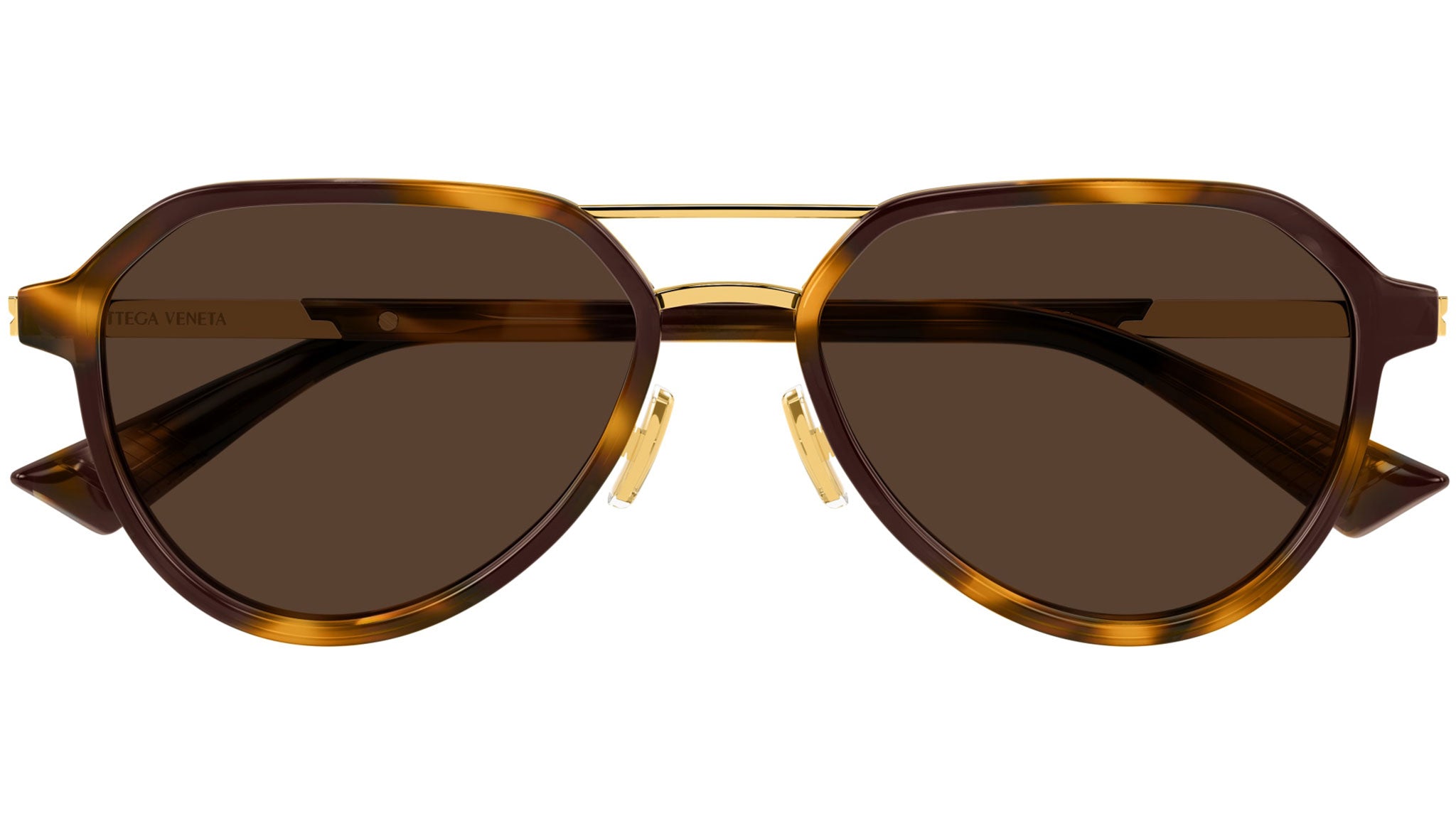 Occhiali da sole BOTTEGA VENETA BV1373S Shiny macro squared spotted havana