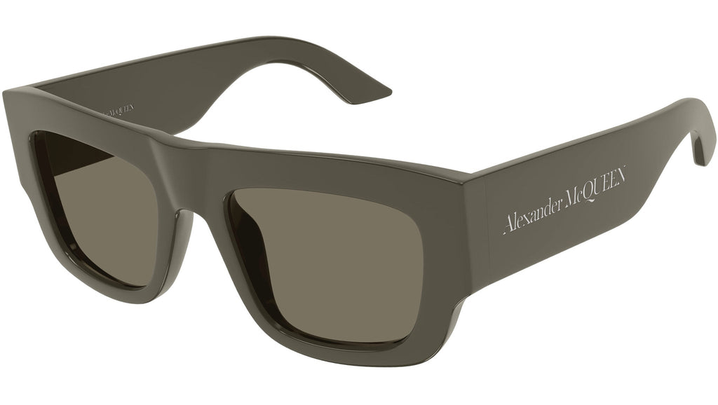 Occhiali da sole ALEXANDER MCQUEEN AM0449S Shiny solid taupe