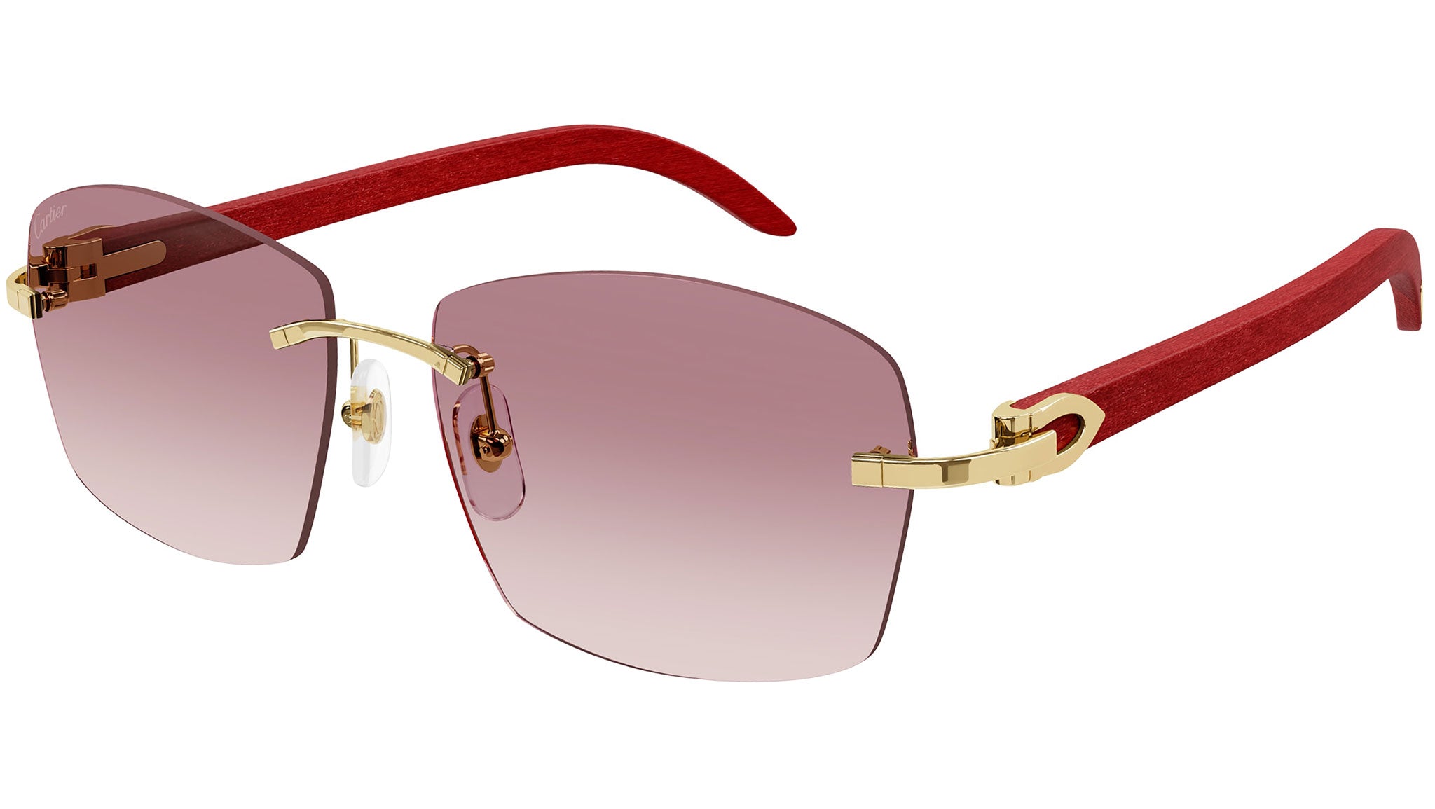 Occhiali da sole CARTIER CT0039RS Smooth golden finish