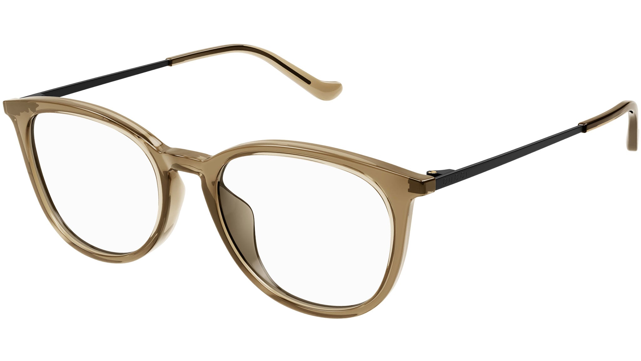 Occhiali da vista GUCCI GG1468OA Shiny transparent brown