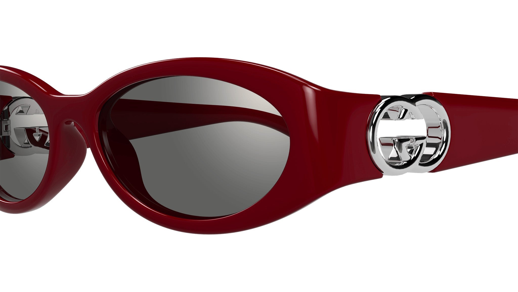 Occhiali da sole GUCCI GG1660S Shiny solid burgundy