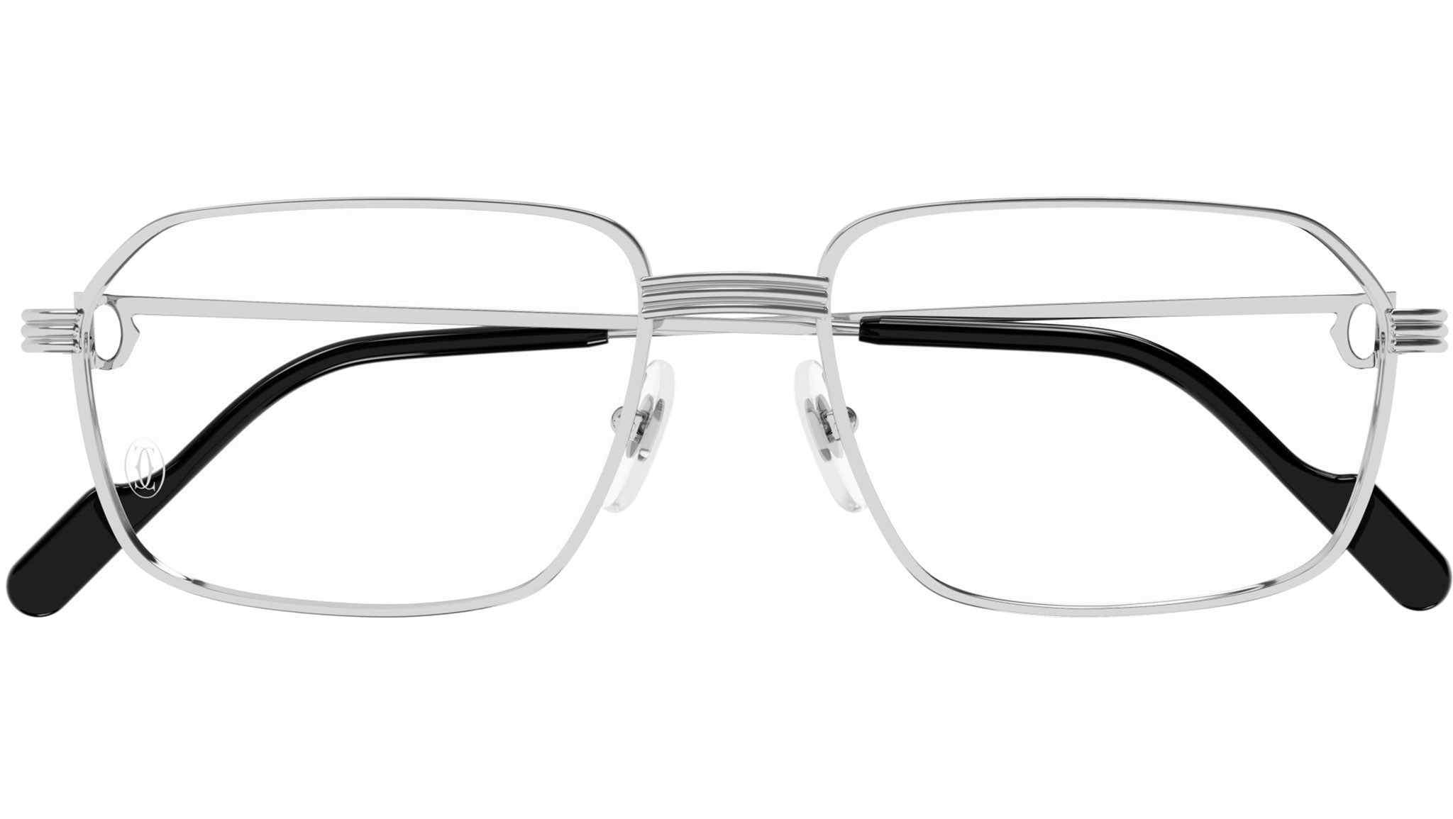 Occhiali da vista CARTIER CT0445O Smooth platinum finish