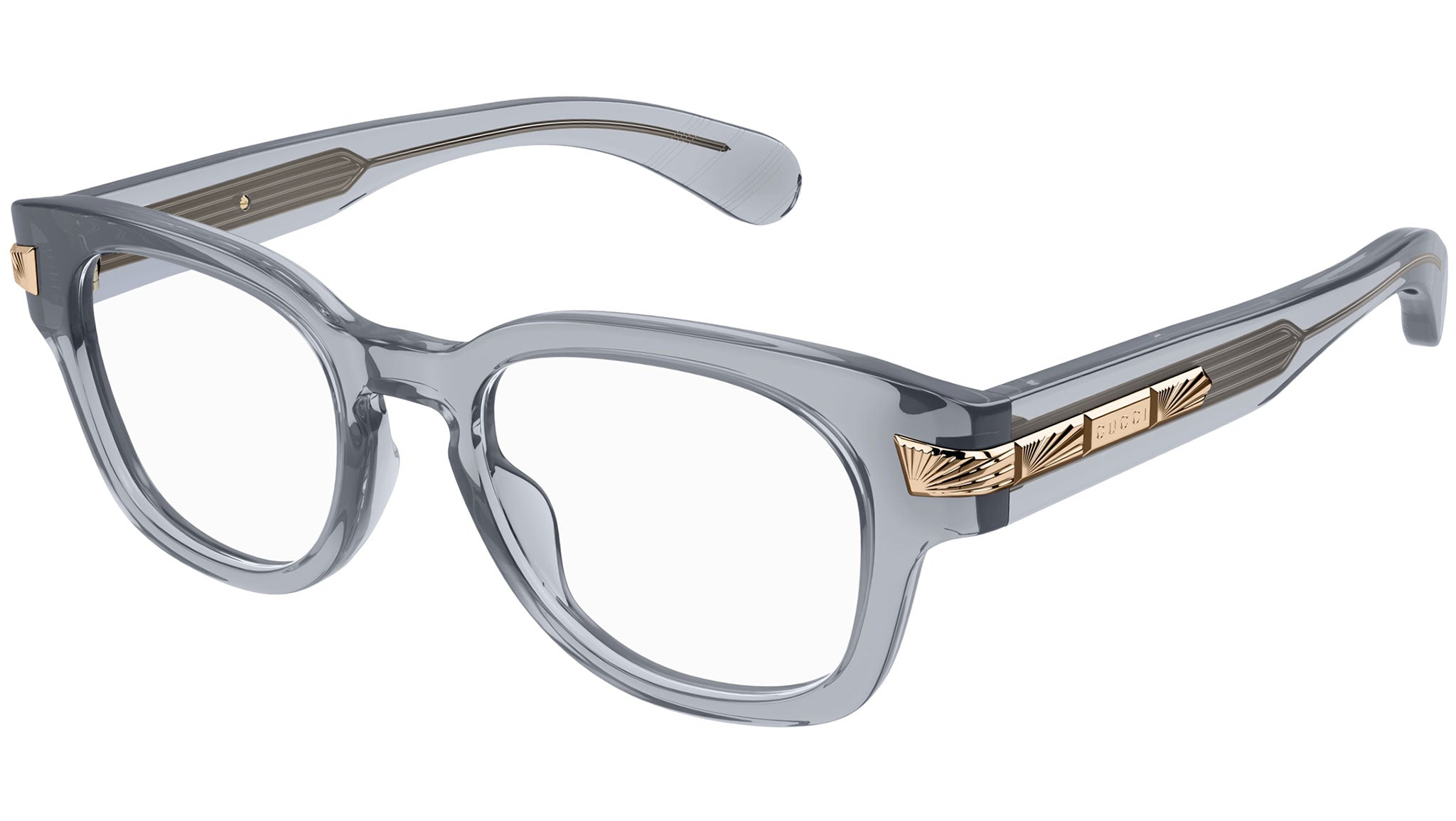 Occhiali da vista GUCCI GG1518O Shiny transparent grey