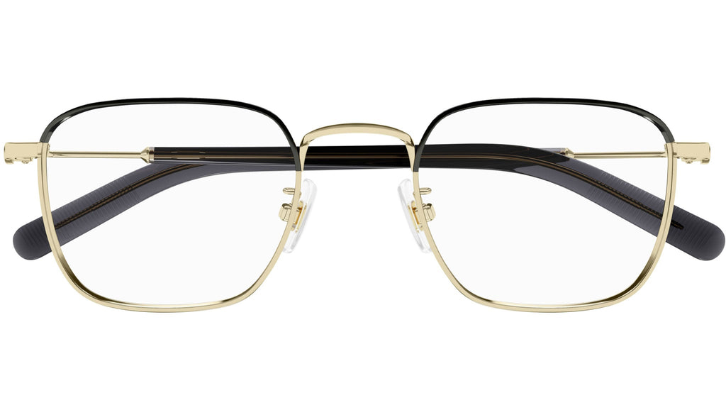 Occhiali da vista MONTBLANC MB0389O Shiny light gold shiny dark ruthenium