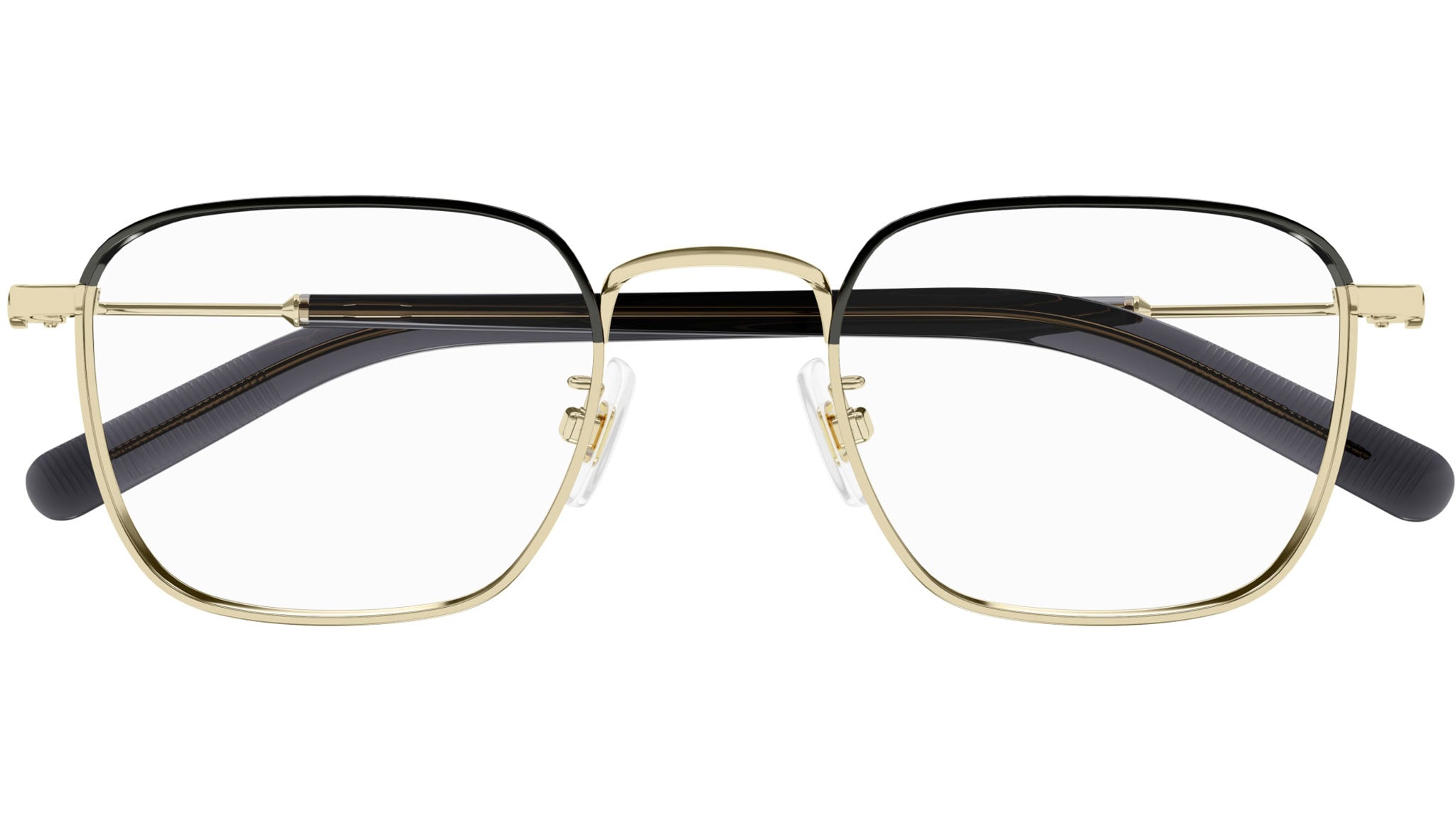 Occhiali da vista MONTBLANC MB0389O Shiny light gold shiny dark ruthenium