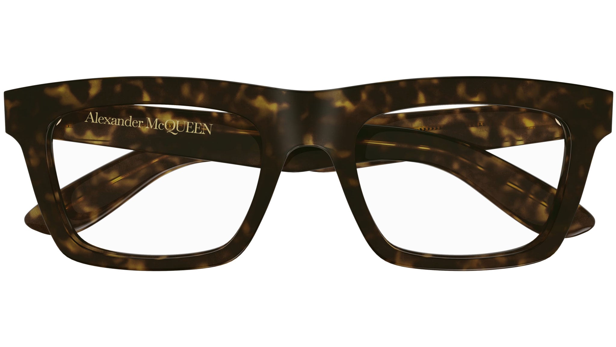 Occhiali da vista ALEXANDER MCQUEEN AM0423O Shiny dark havana
