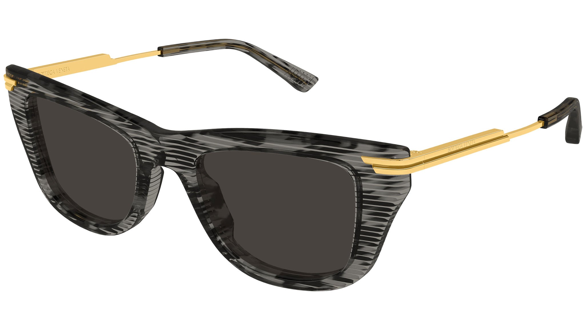 Occhiali da sole BOTTEGA VENETA BV1369S Shiny laminated black havana on crystal