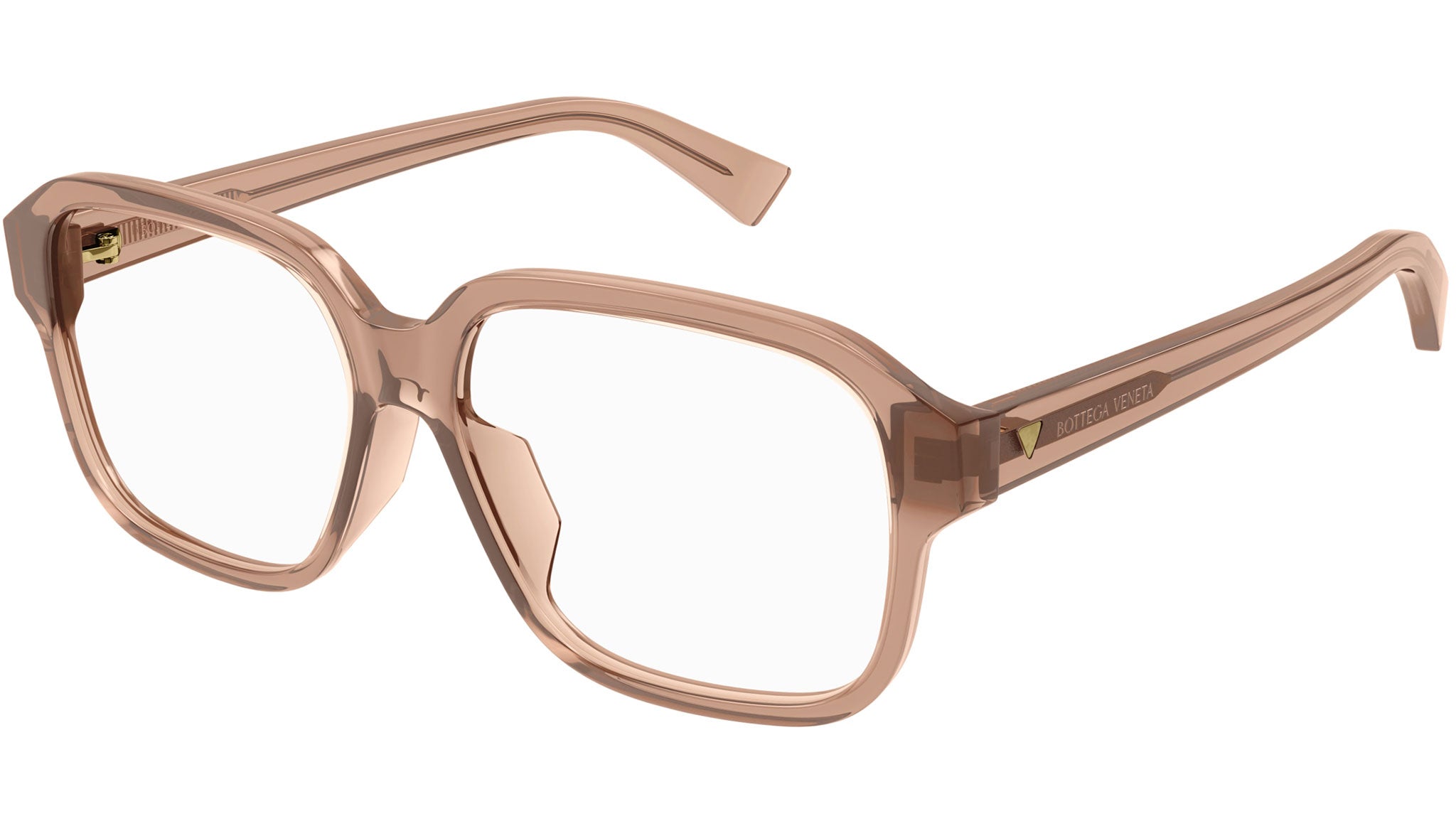 Occhiali da vista BOTTEGA VENETA BV1295O Shiny transparent amber brown