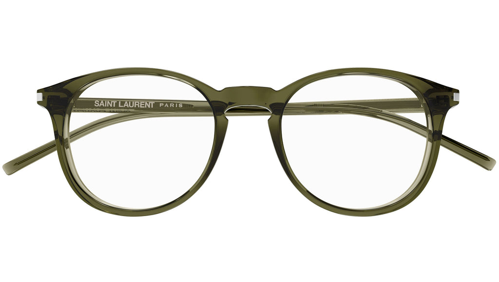 Occhiali da vista SAINT LAURENT Shiny transparent green