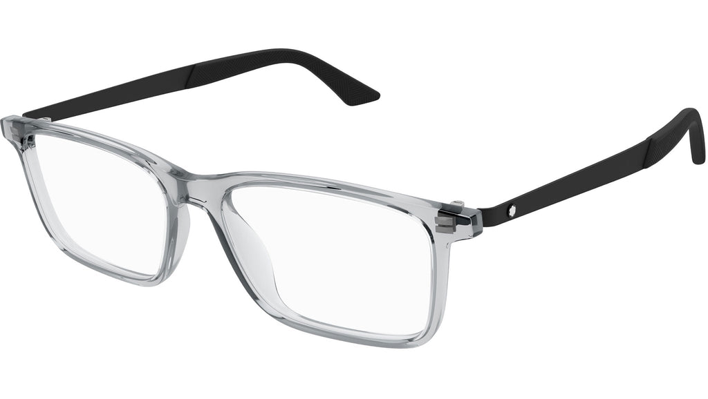 Occhiali da vista MONTBLANC MB0333O Shiny transparent light grey