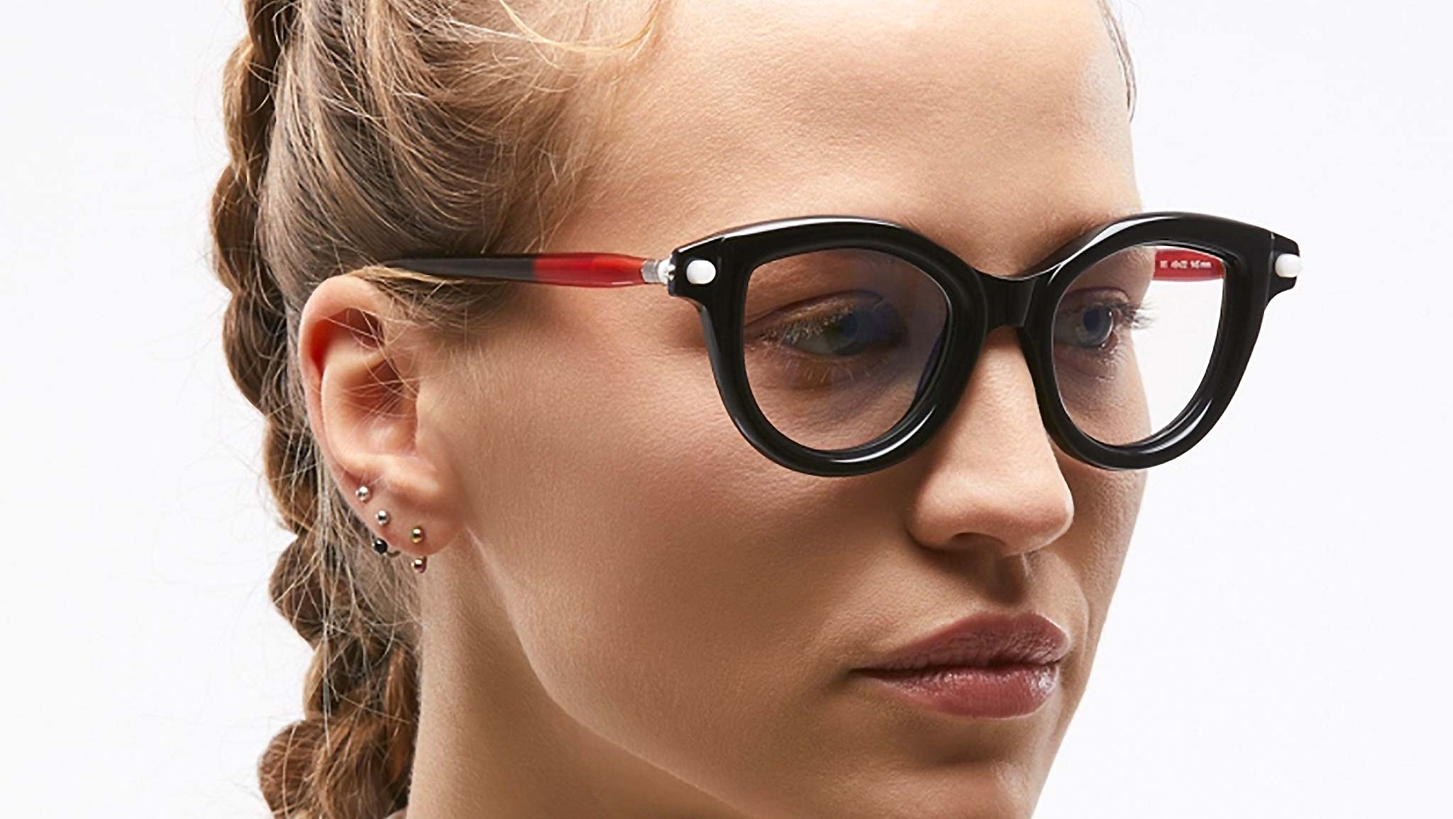Occhiali da vista KUBORAUM P7 Black shine red tortoise