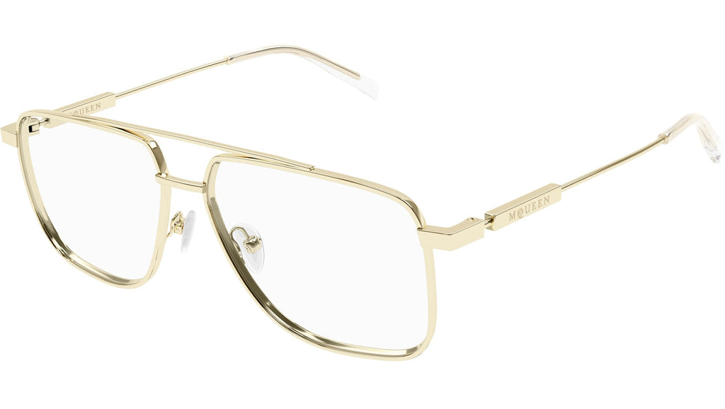 Occhiali da vista ALEXANDER MCQUEEN AM0480O Shiny light gold