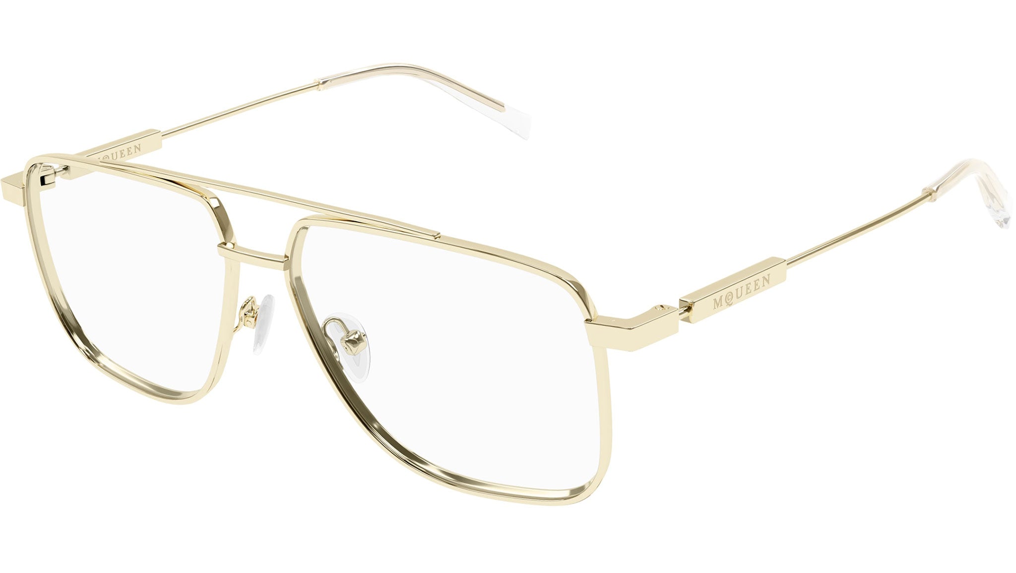Occhiali da vista ALEXANDER MCQUEEN AM0480O Shiny light gold