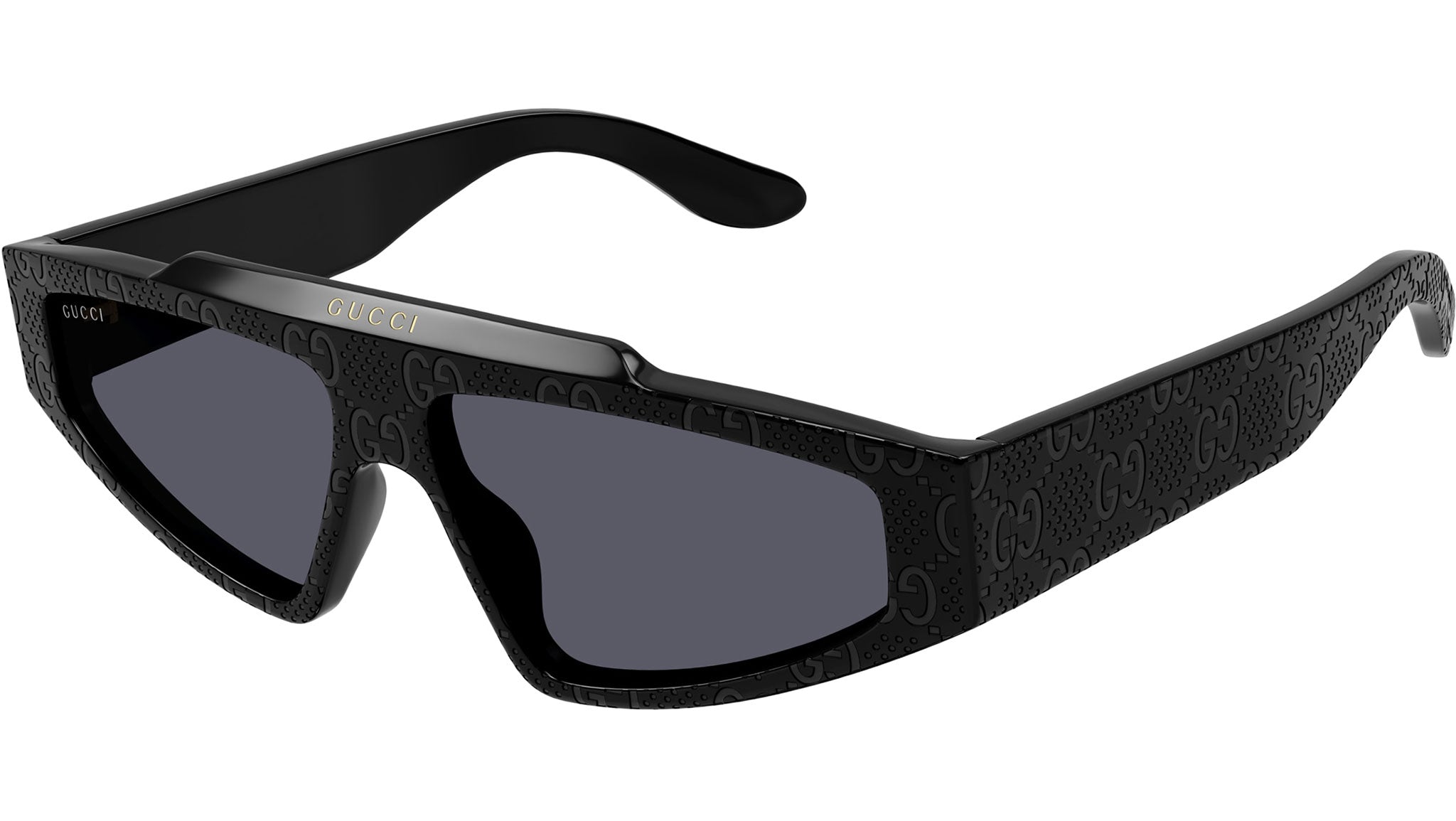 Occhiali da sole GUCCI GG1591S Shiny solid black with guccissima laser pattern