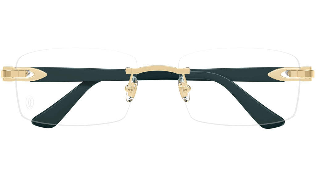 Occhiali da vista CARTIER CT0287O Smooth golden finish
