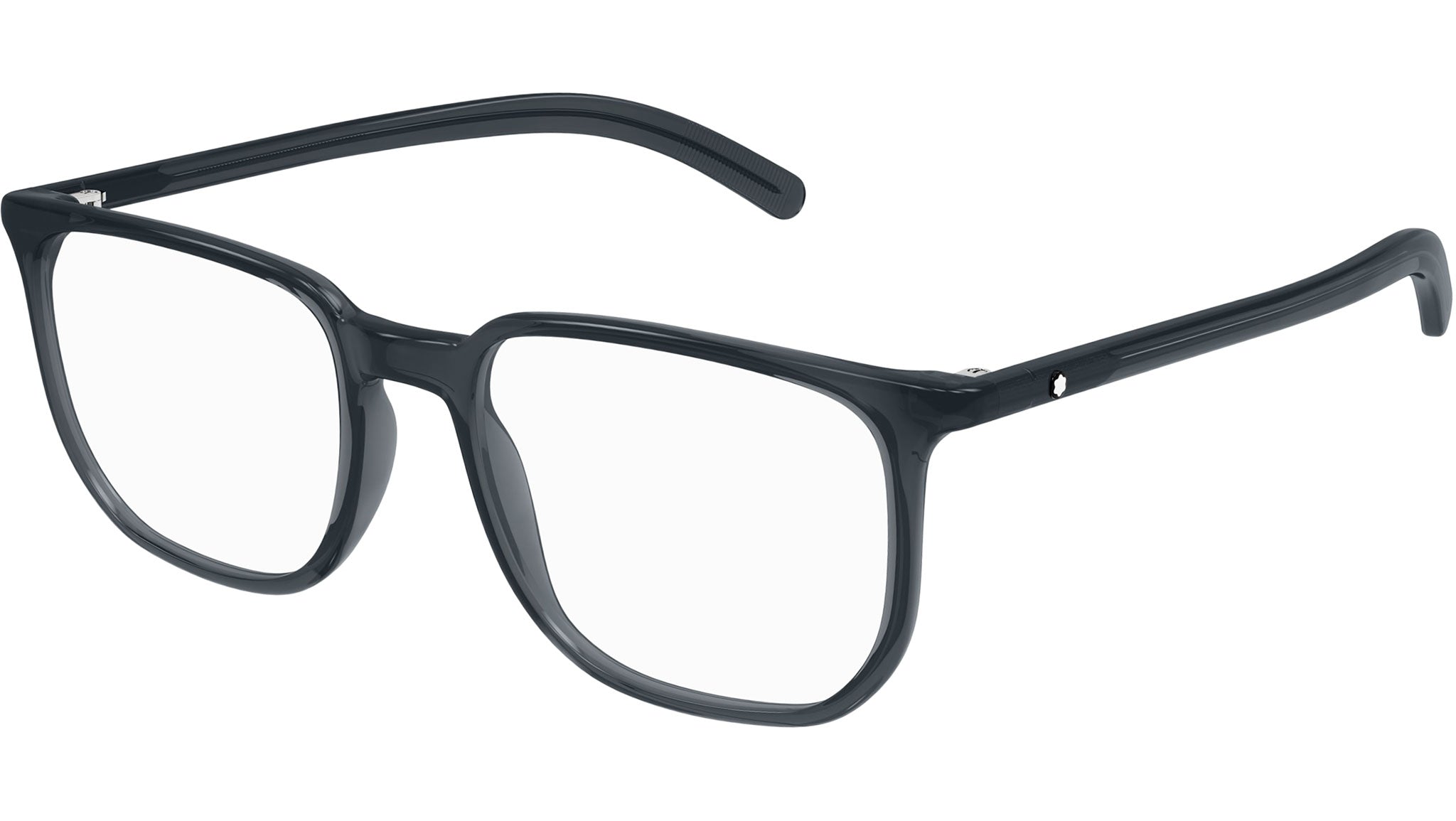 Occhiali da vista MONTBLANC MB0388O Shiny transparent dark grey