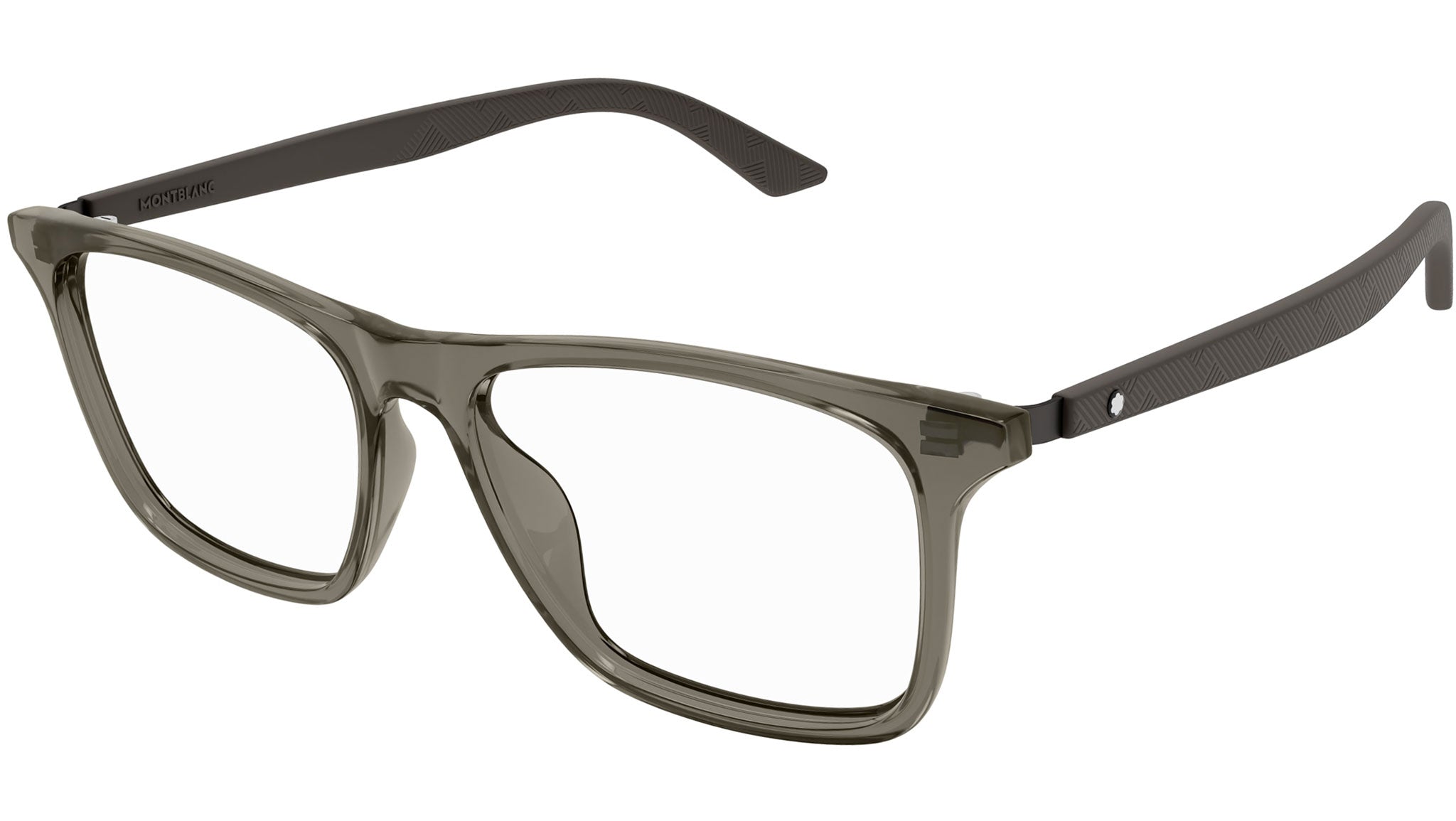 Occhiali da vista MONTBLANC MB0359O Shiny transparent warm grey