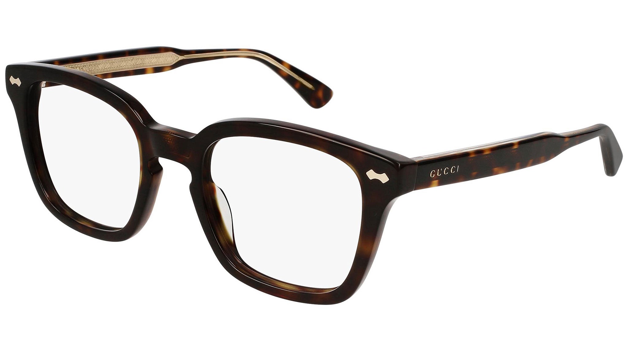 Occhiali da vista GUCCI GG0184O Shiny dark havana