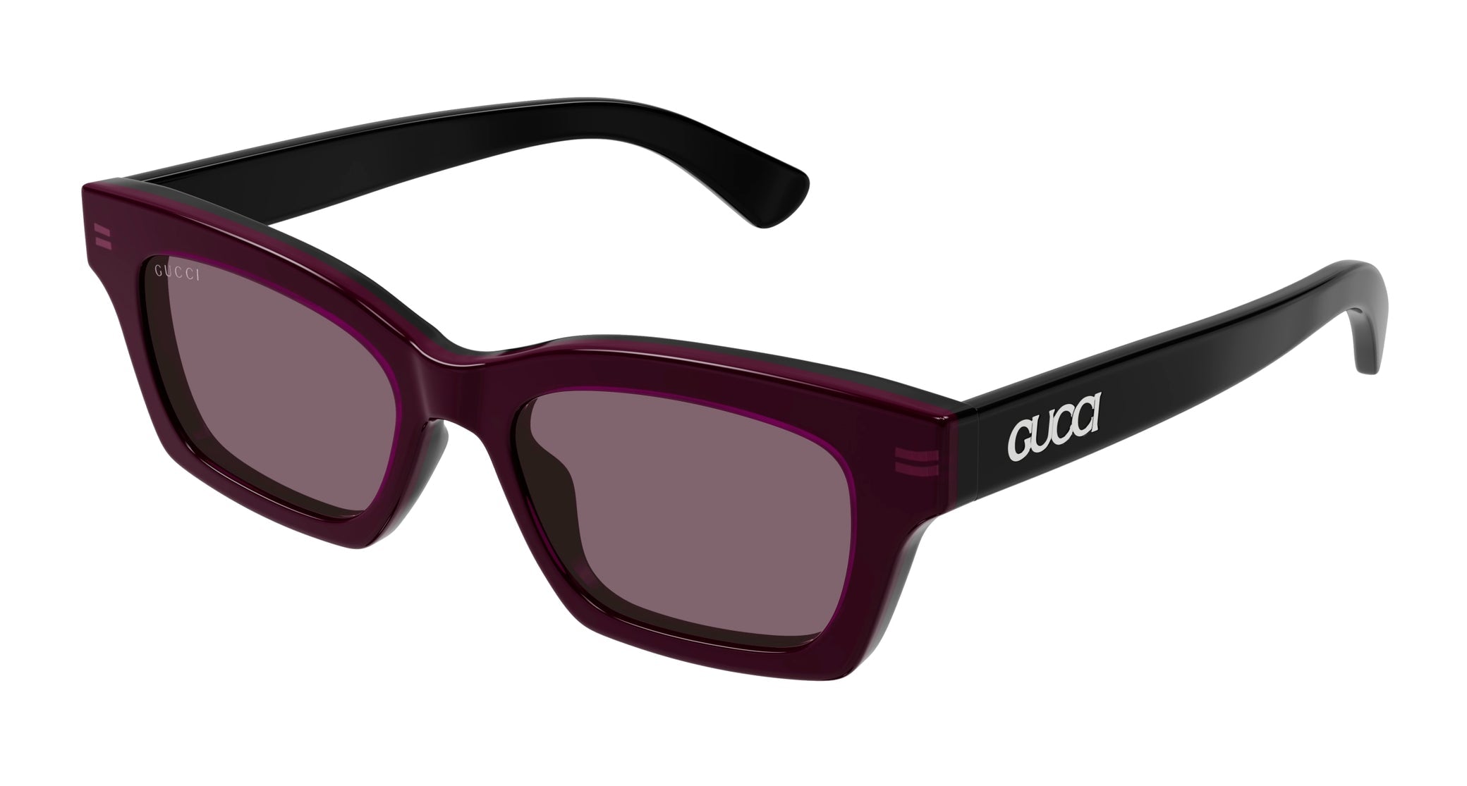 Occhiali da sole GUCCI GG1790S Shiny bilayer black + transparent fuchsia