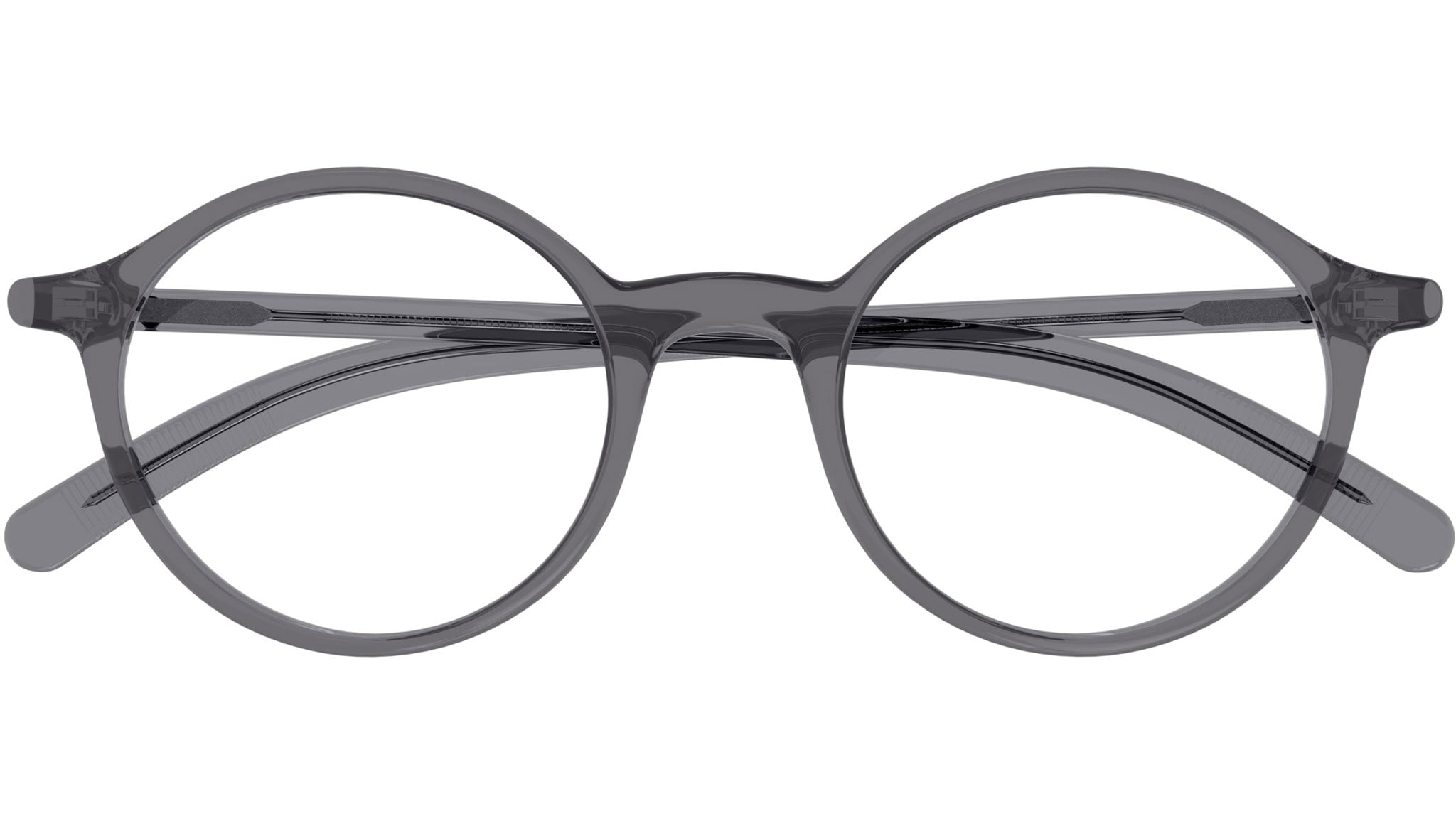 Occhiali da vista MONTBLANC MB0350O Shiny transparent grey