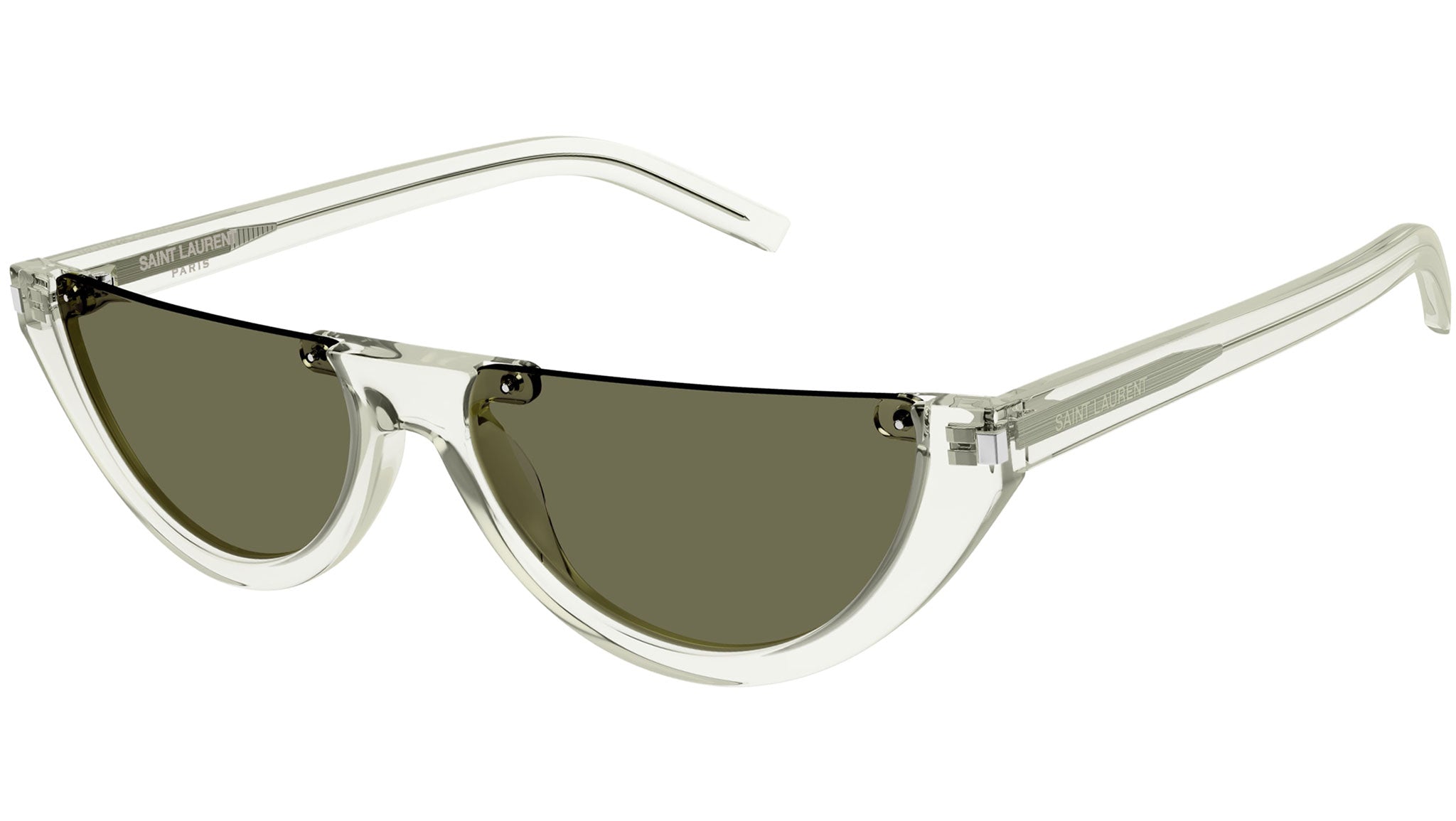 Occhiali da sole SAINT LAURENT SL563 Shiny transparent light green