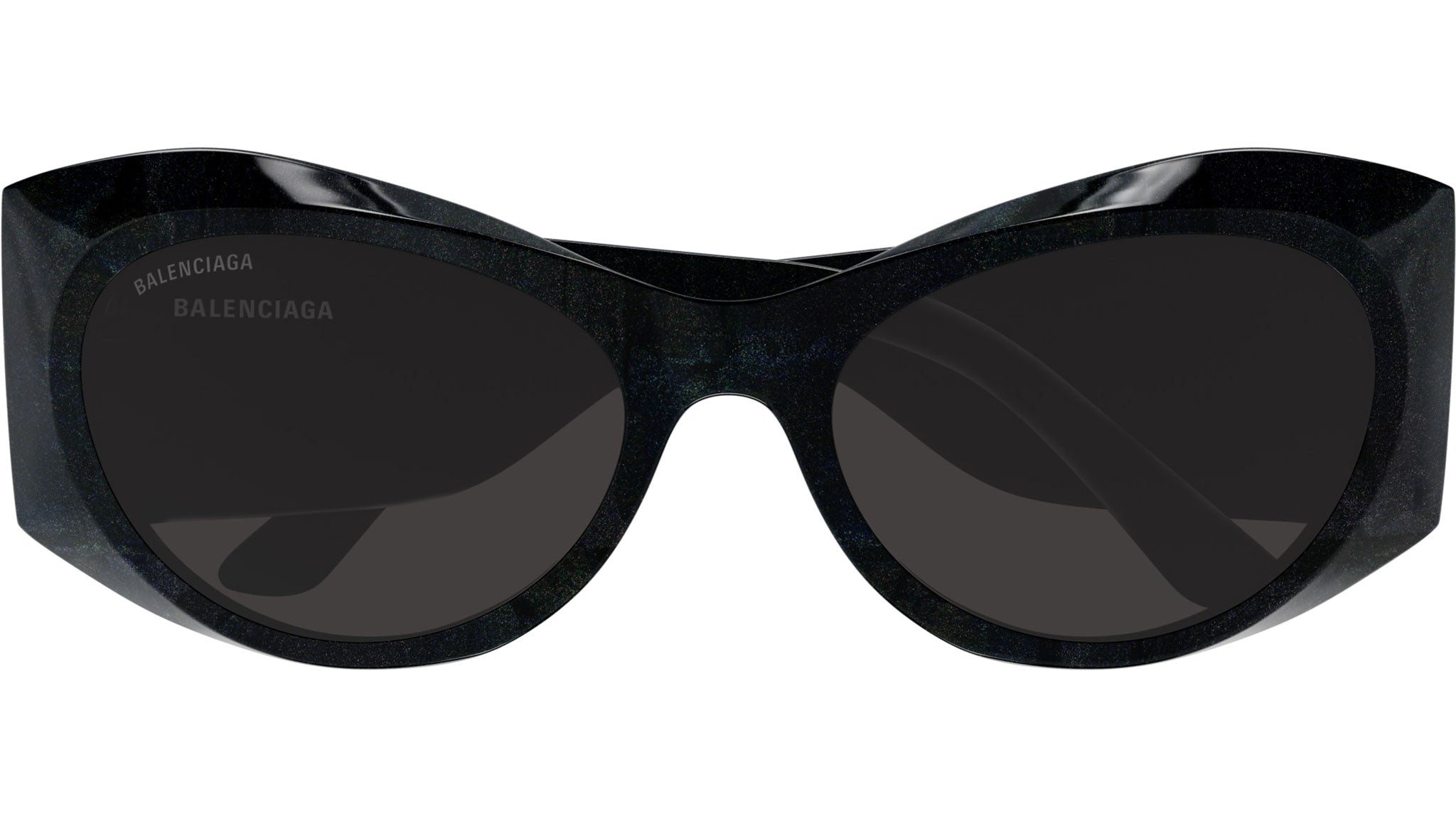 Occhiali da sole BALENCIAGA BB0394S Shiny black "hanger" glitter havana
