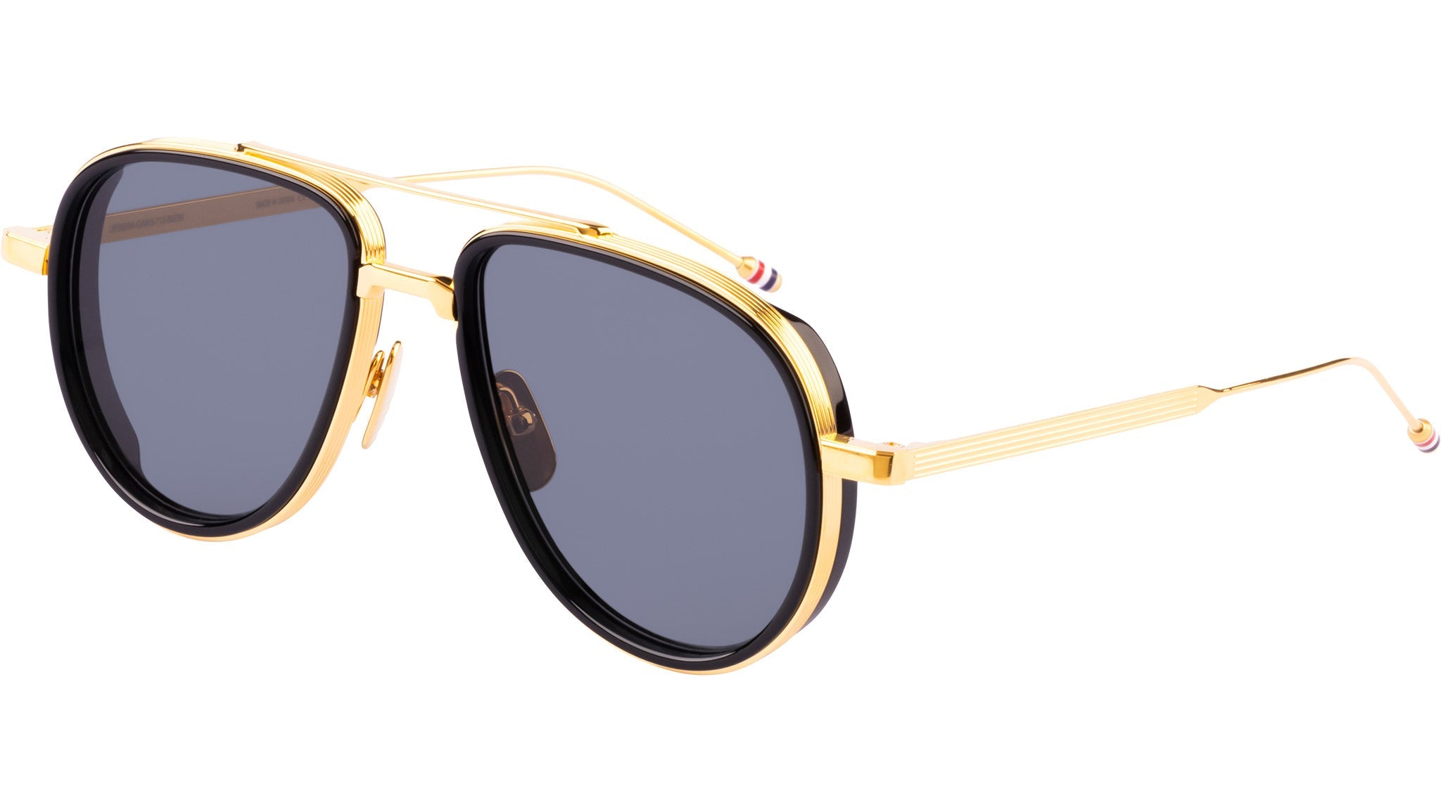 Occhiali da sole THOM BROWNE UES929A Black gold