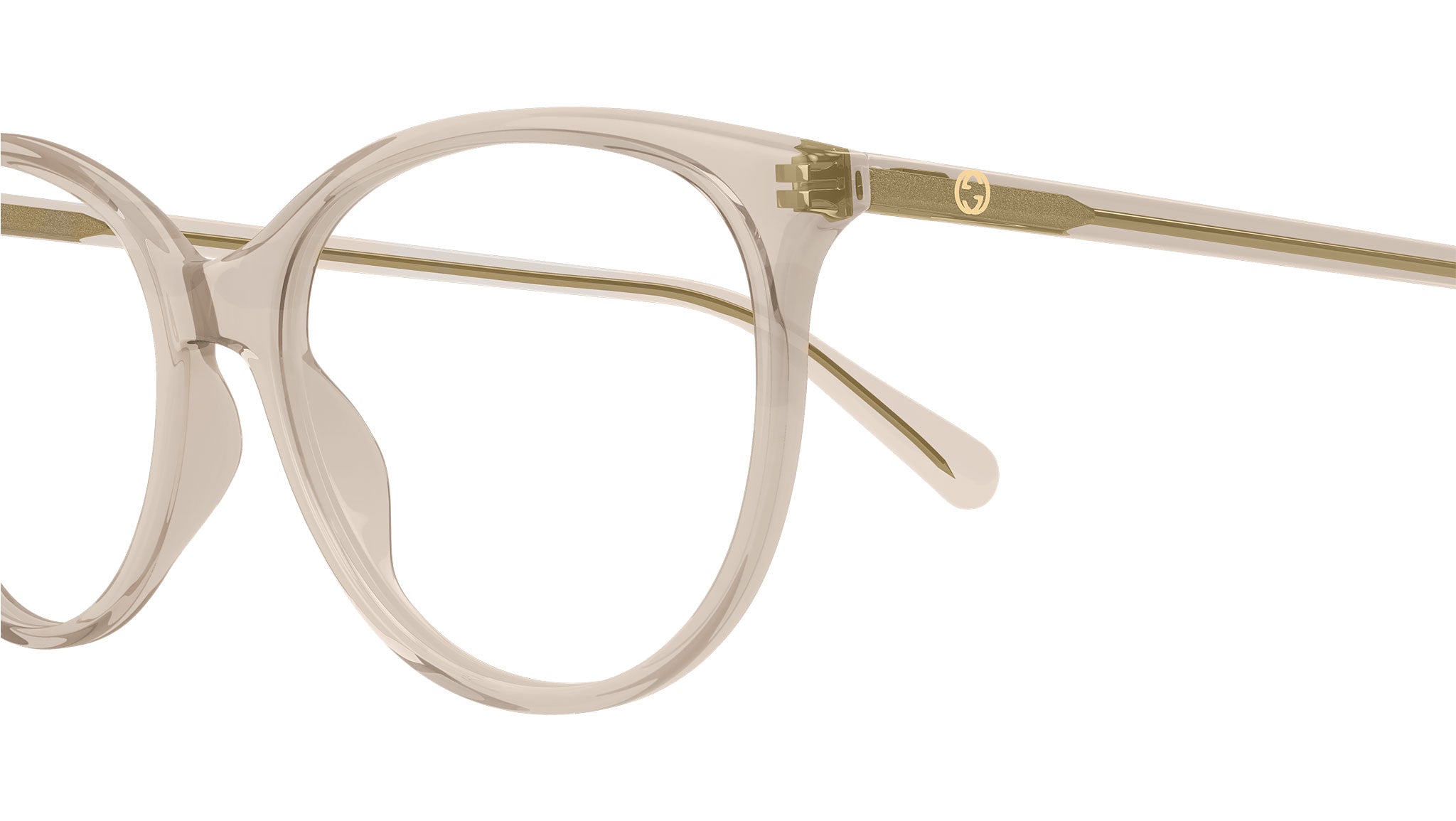 Occhiali da vista GUCCI Shiny transparent light brown