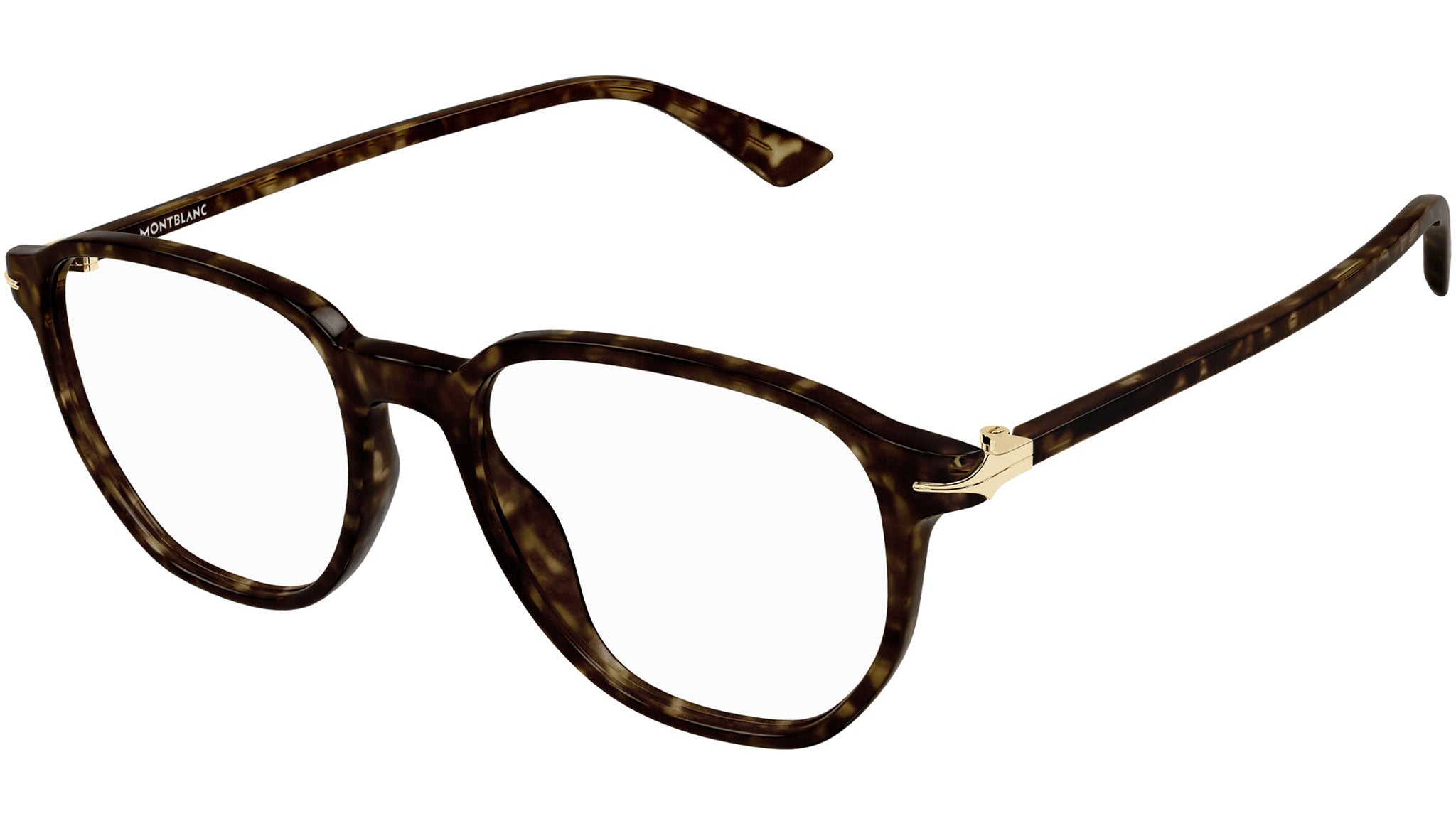 Occhiali da vista MONTBLANC MB0366O Shiny dark havana