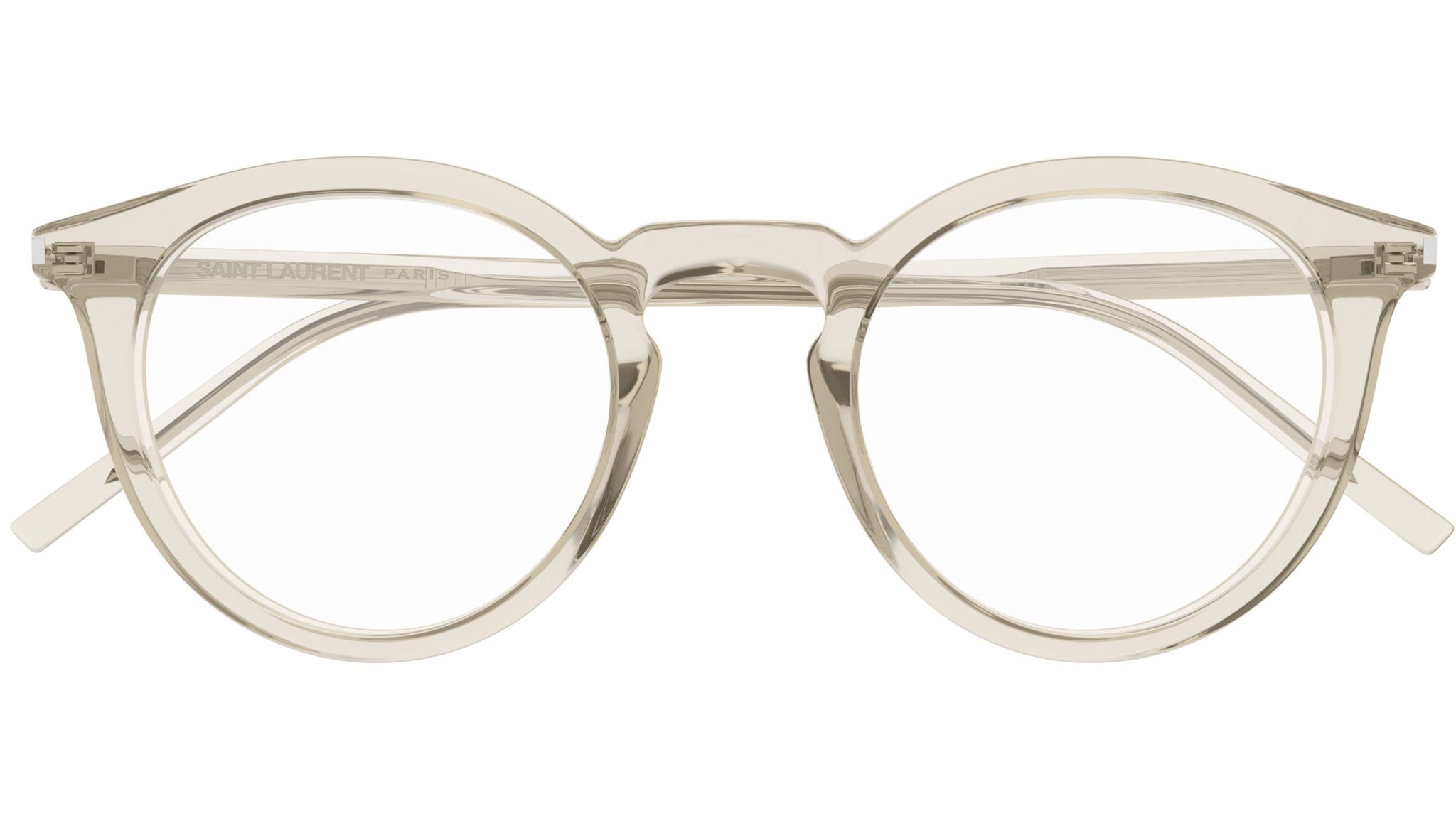 Occhiali da vista SAINT LAURENT SL347/F Shiny transparent cream
