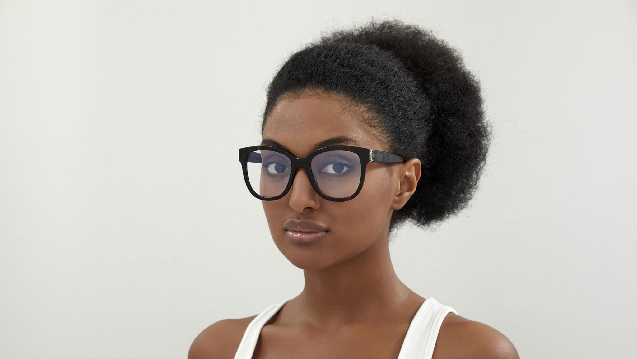 Occhiali da vista SAINT LAURENT SLM97 Shiny dark havana