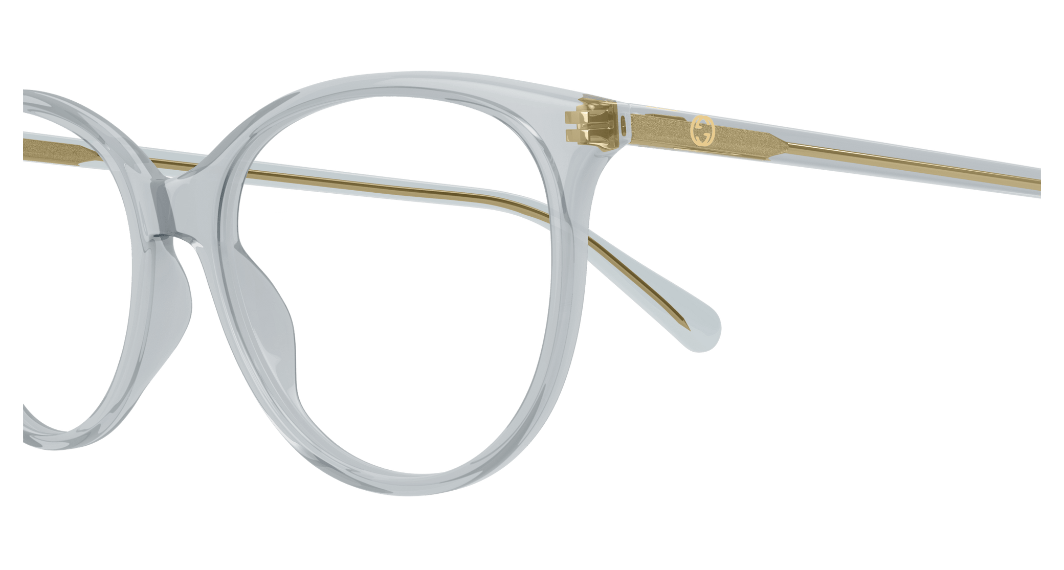 Occhiali da vista GUCCI Shiny light milky light grey