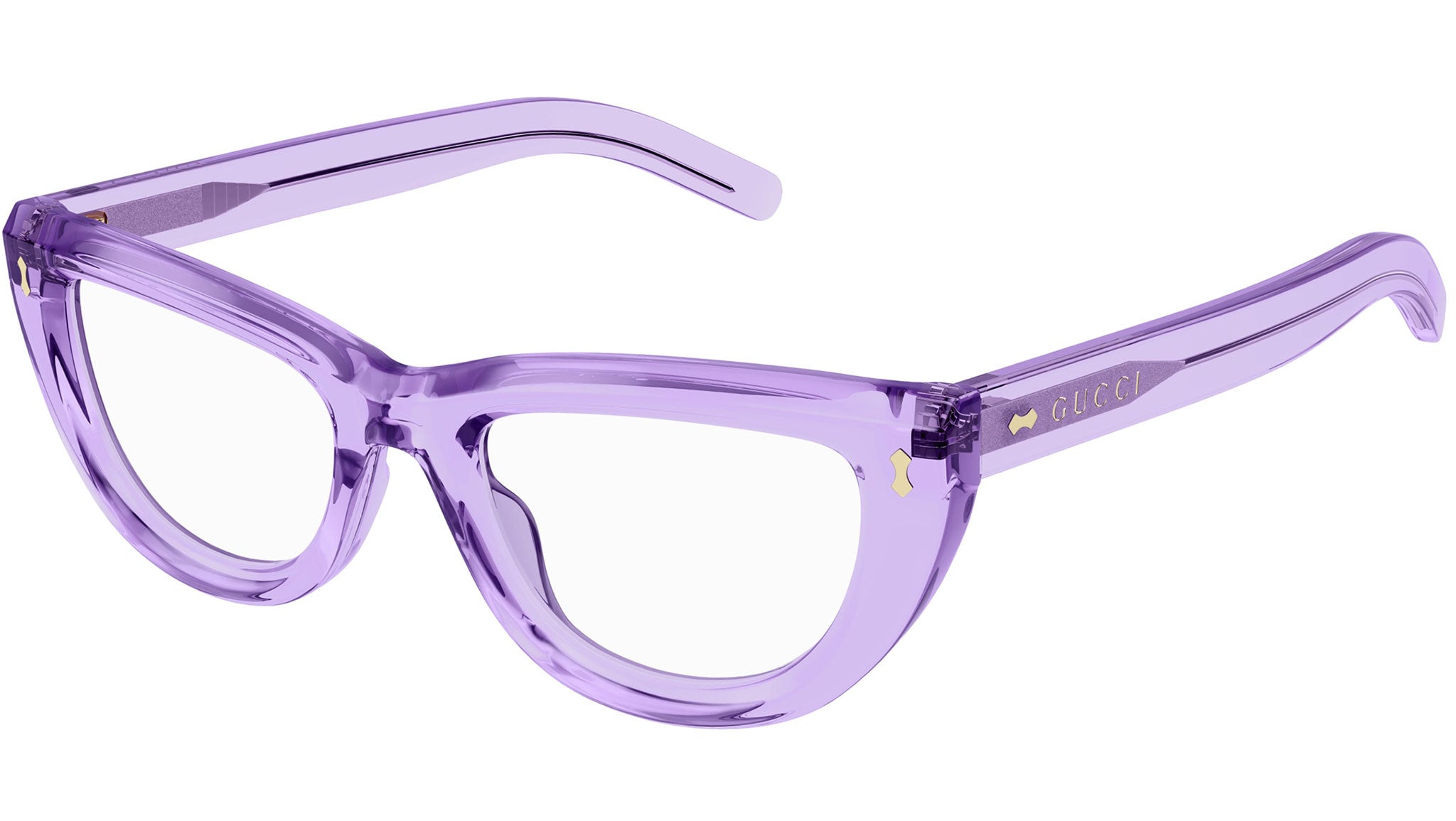 Occhiali da vista GUCCI GG1521O Shiny transparent light lilac