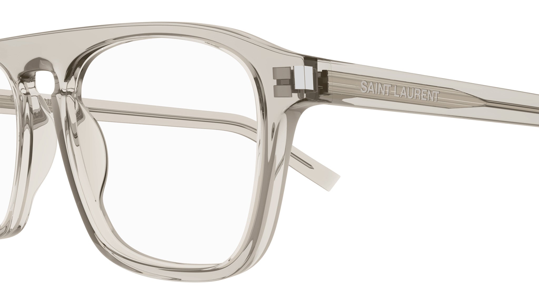 Occhiali da vista SAINT LAURENT SL157 Shiny transparent beige