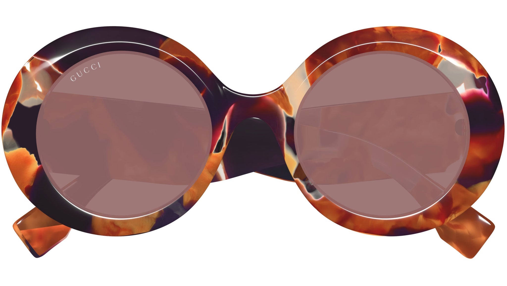 Occhiali da sole GUCCI GG1748S Shiny pearled orange and brown havana