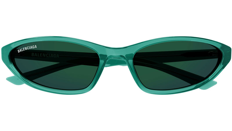 Occhiali da sole BALENCIAGA BB0402S Shiny transparent emerald green