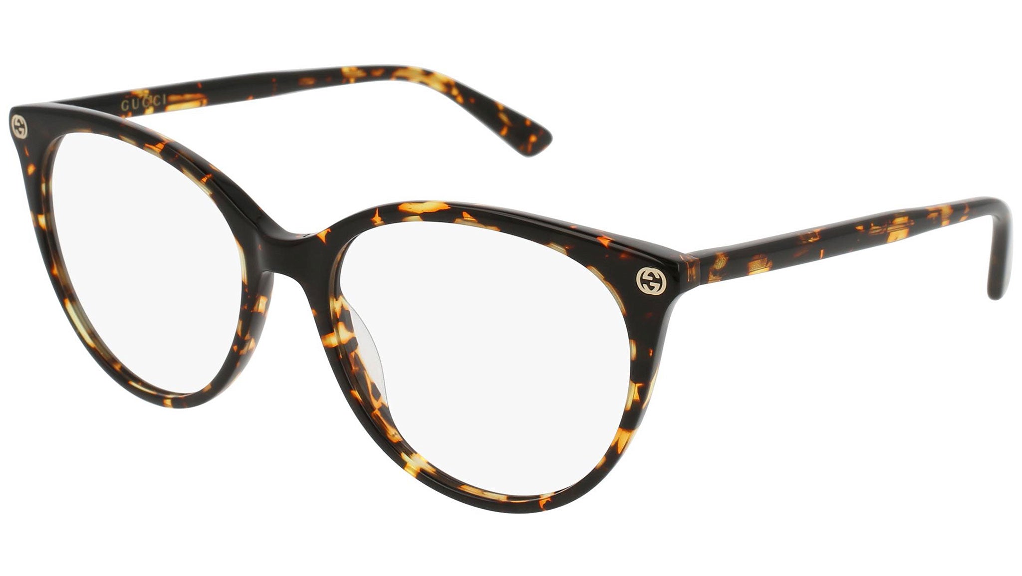 Occhiali da vista GUCCI GG0093O Shiny spotted dark havana