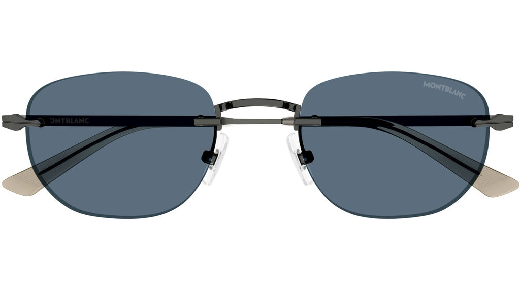 Occhiali da sole MONTBLANC MB0303S Shiny dark ruthenium