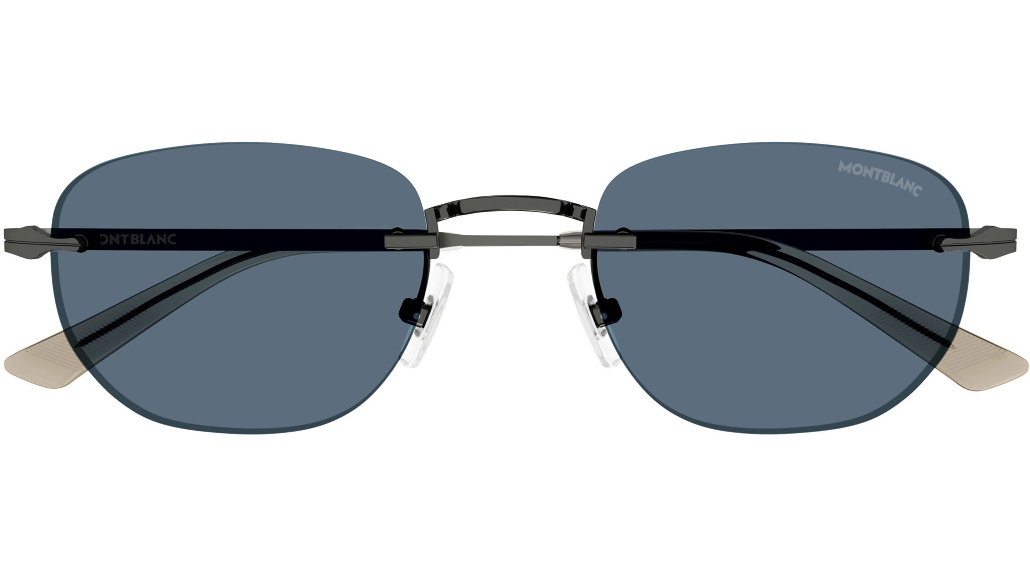 Occhiali da sole MONTBLANC MB0303S Shiny dark ruthenium