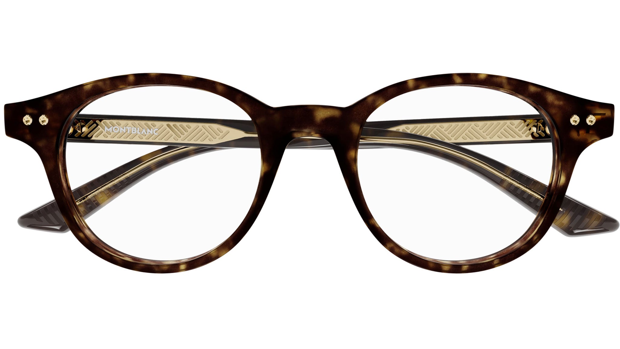 Occhiali da vista MONTBLANC MB0255O Shiny dark havana
