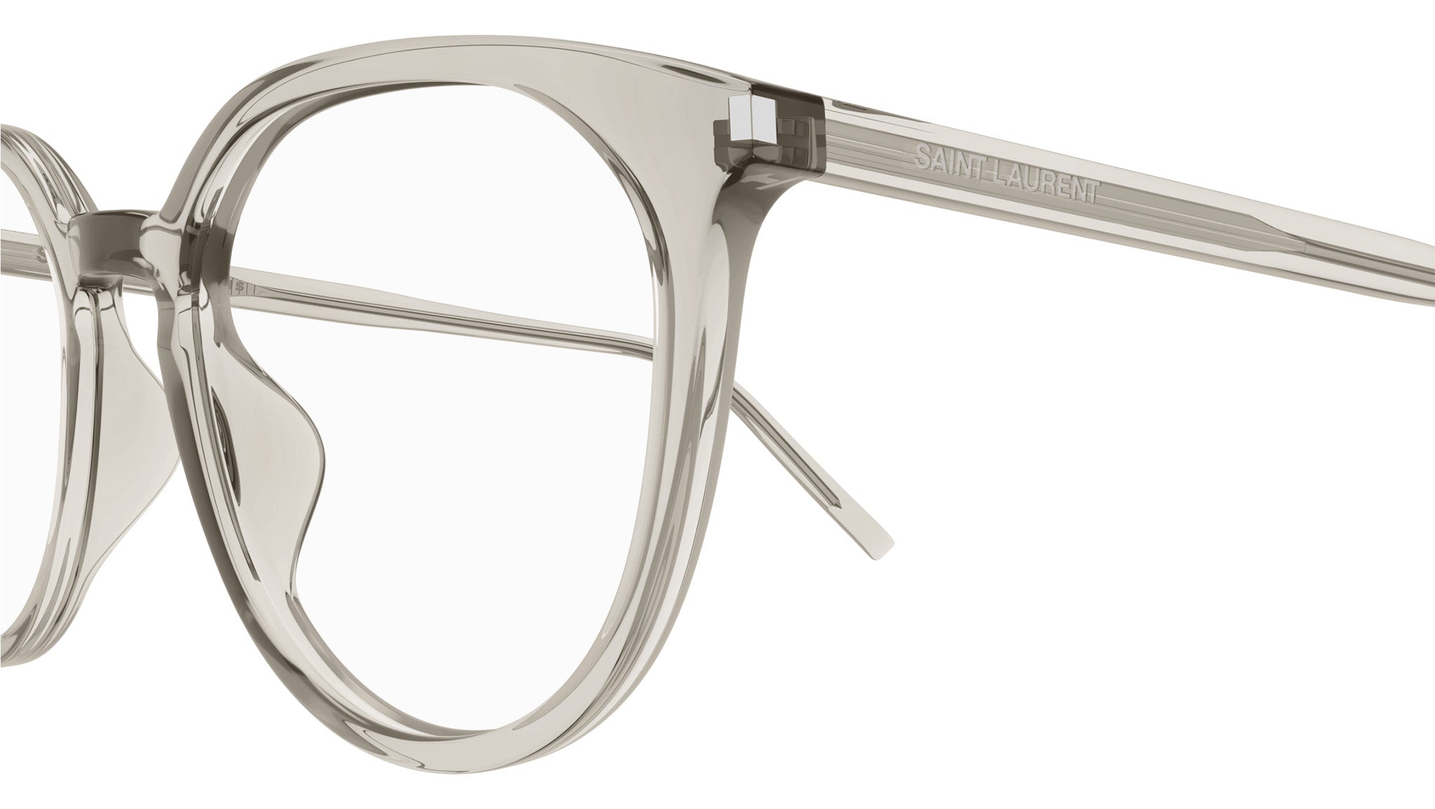 Occhiali da vista SAINT LAURENT SL681/F Shiny transparent beige