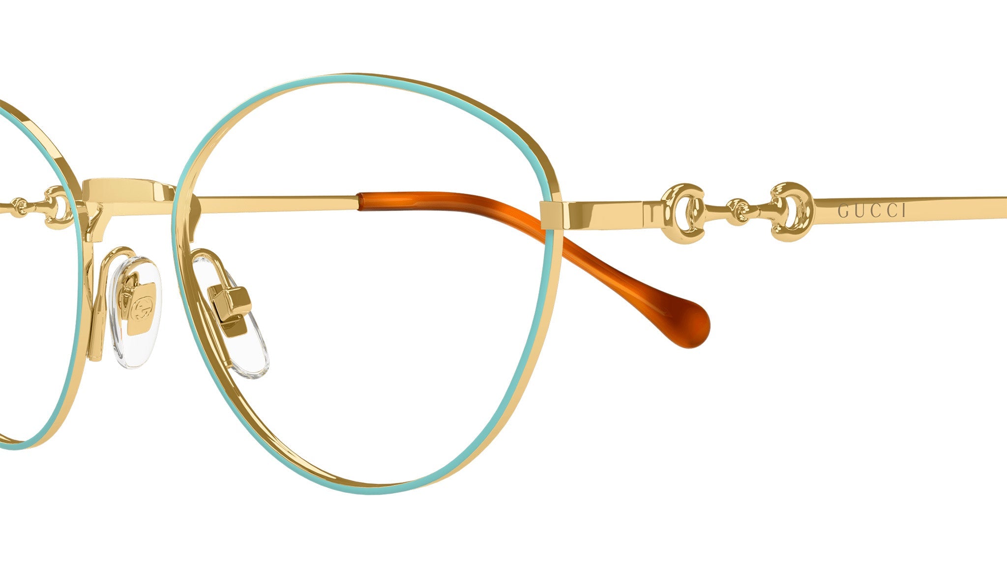 Occhiali da vista GUCCI GG1699O Shiny endura gold with solid light tiffany 1 3 external varnished eyerims