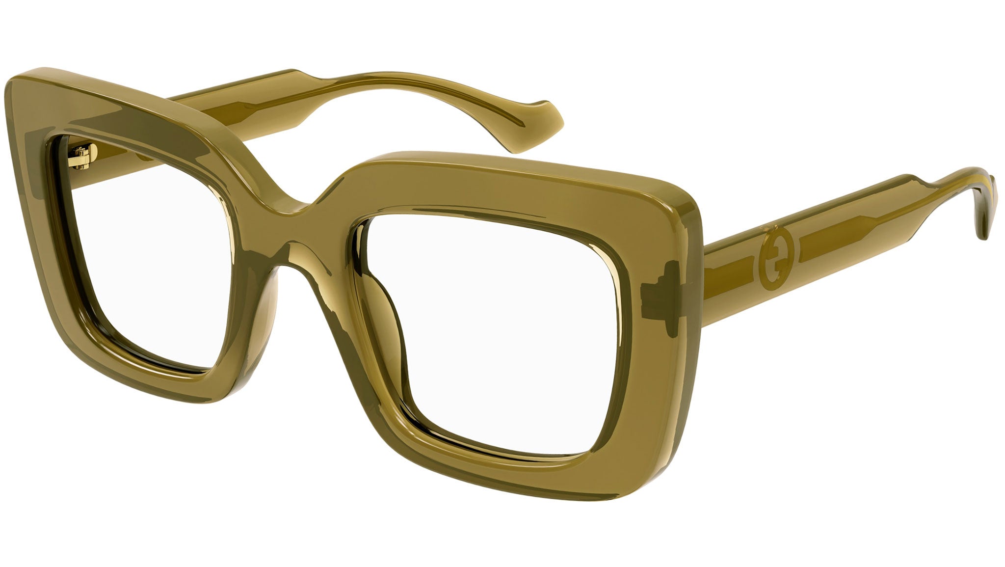 Occhiali da vista GUCCI GG1554O Shiny transparent honey brown
