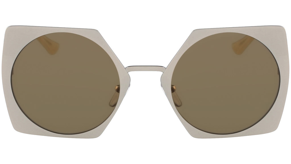occhiali da sole MARNI ME105S Outside beige and inside yellow gold