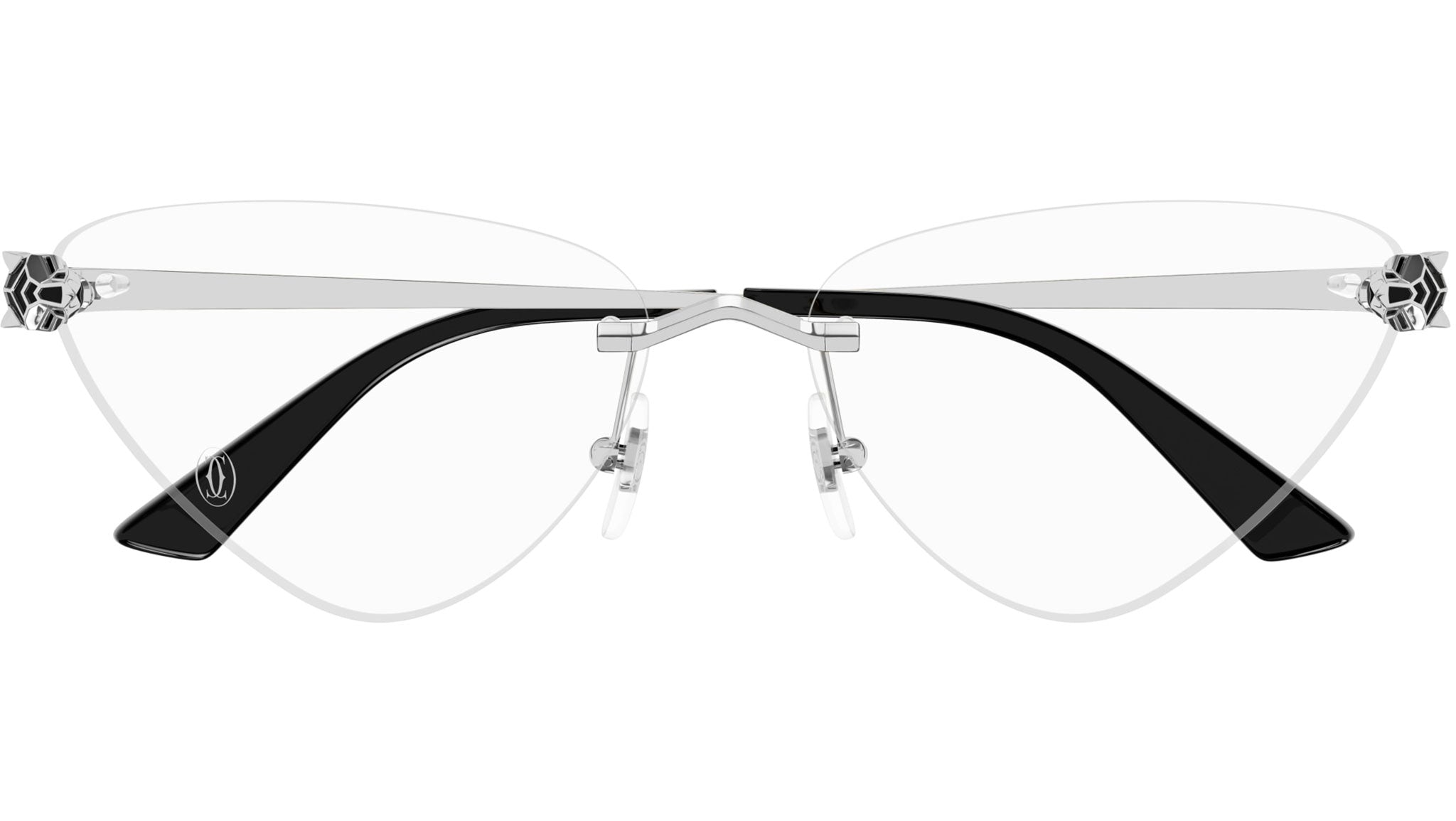 Occhiali da vista CARTIER CT0448O Smooth platinum finish